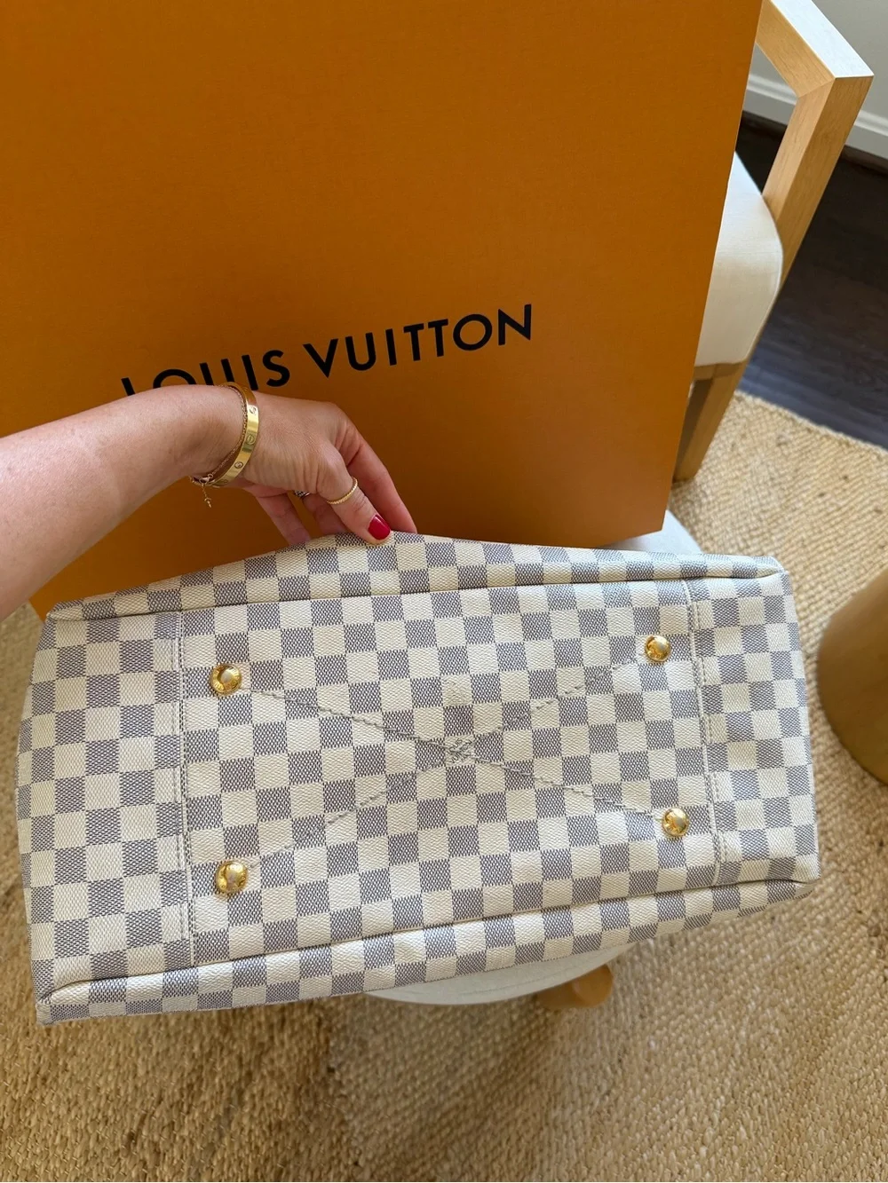 Louis Vuitton Artsy MM Damier Azur Handbag/Tote